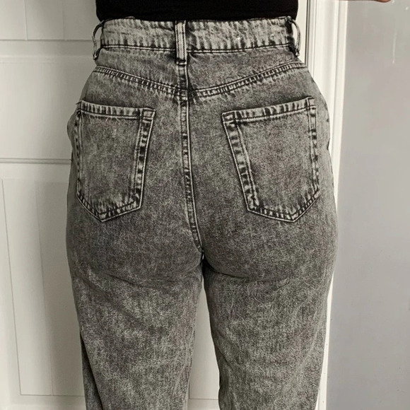 Garage Mom 80s Mom Jeans - black wash  size 0 24 - Picture 2 of 7